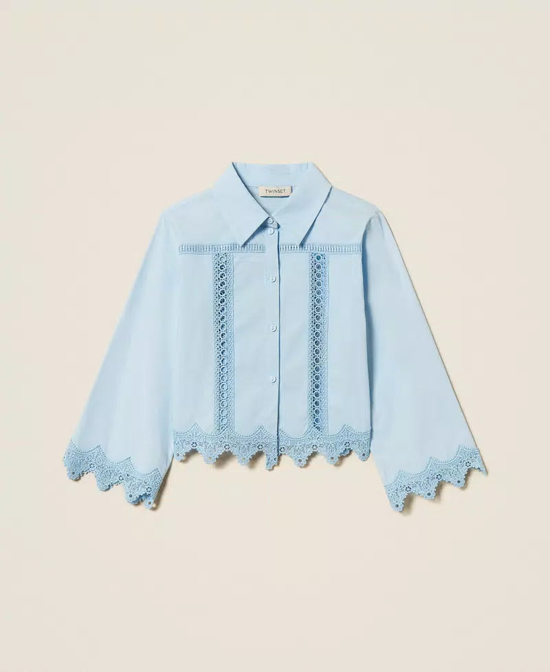 Twinset Embro Detail Blouse & Skirt Outfit