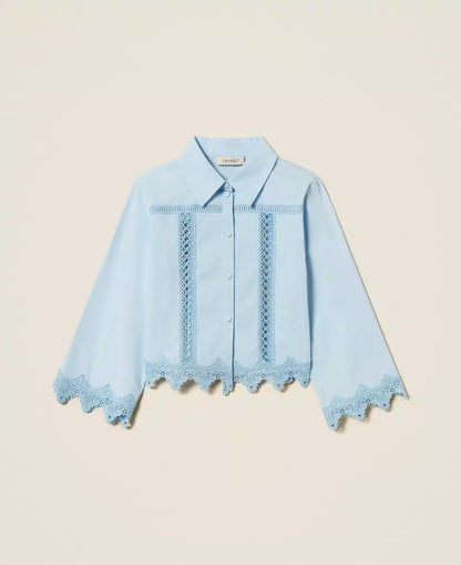 Twinset Embro Detail Blouse & Skirt Outfit