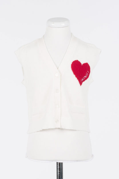 Twinset Vest w/ Heart Detail