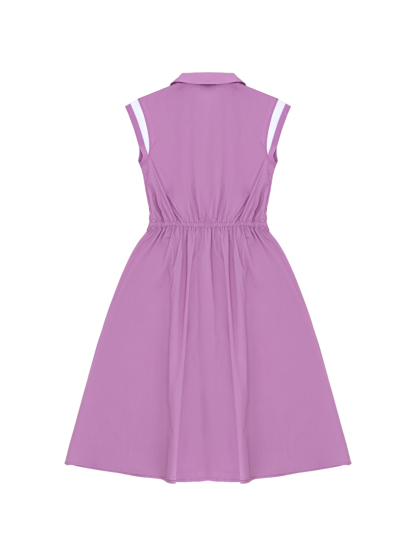 Armani Junior Girls Sleeveless Collared Dress w/ Front Pocket