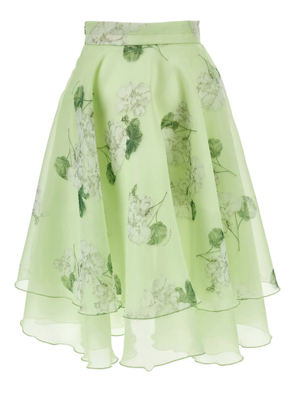 Monnalisa St. Gerani Ruffle Organza Skirt