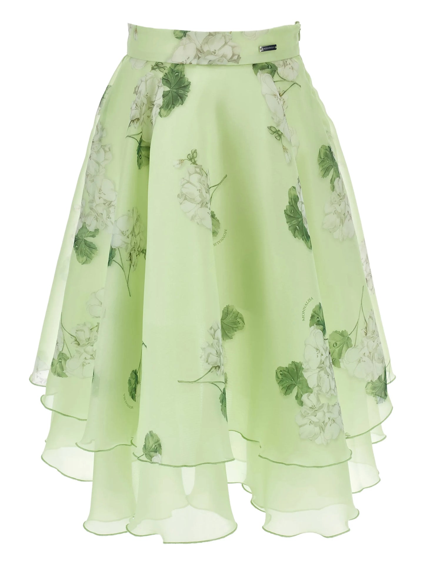 Monnalisa St. Gerani Ruffle Organza Skirt