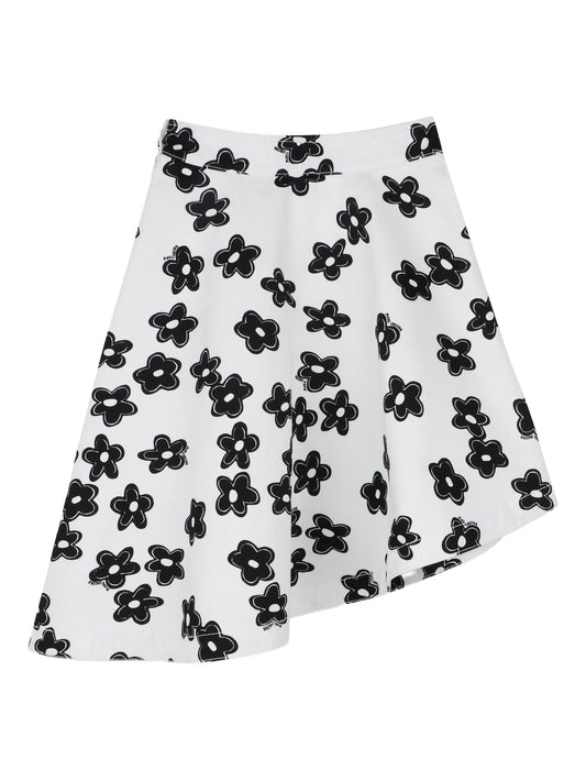 Little Marc Jacobs Asymetrical Flower Print Skirt