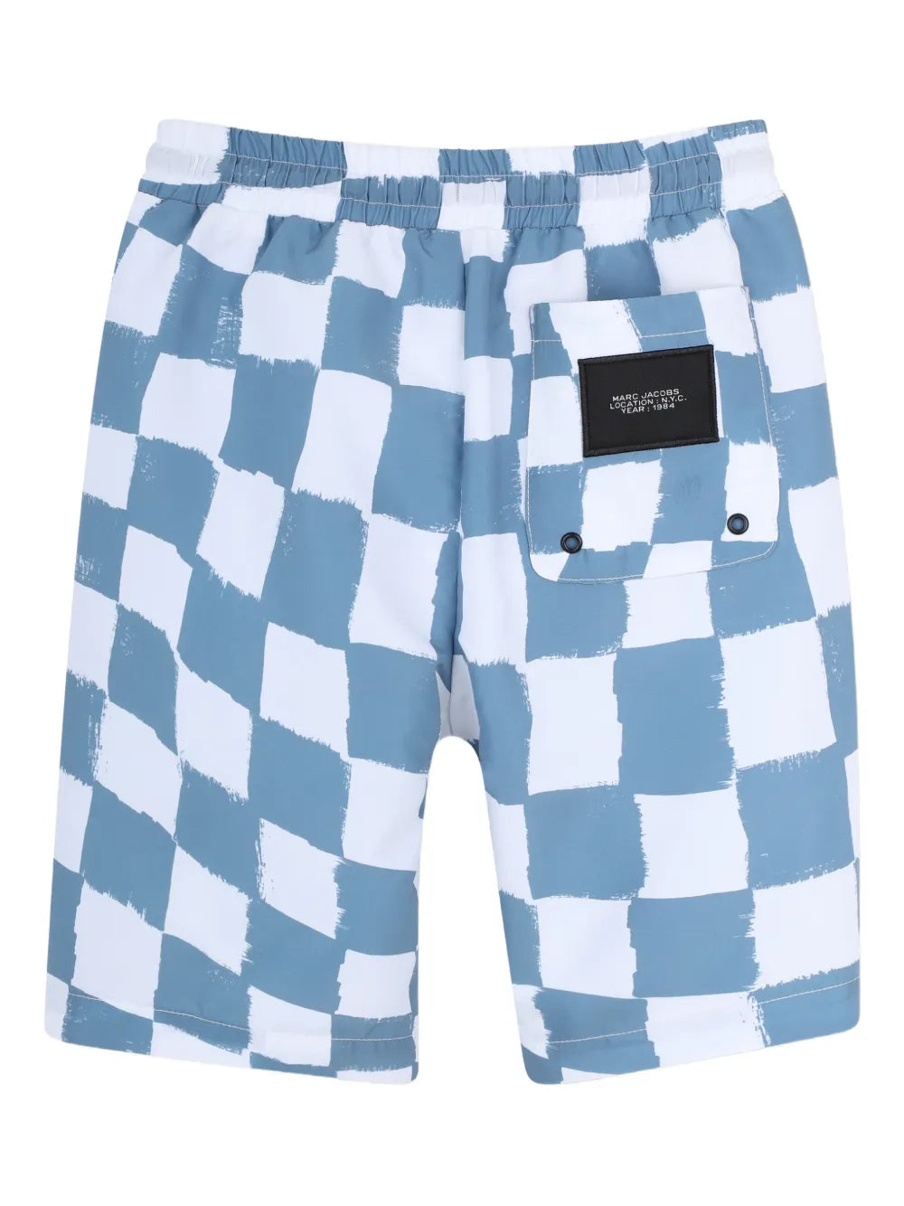 Little Marc Jacobs Checkered Logo Swim Trunk