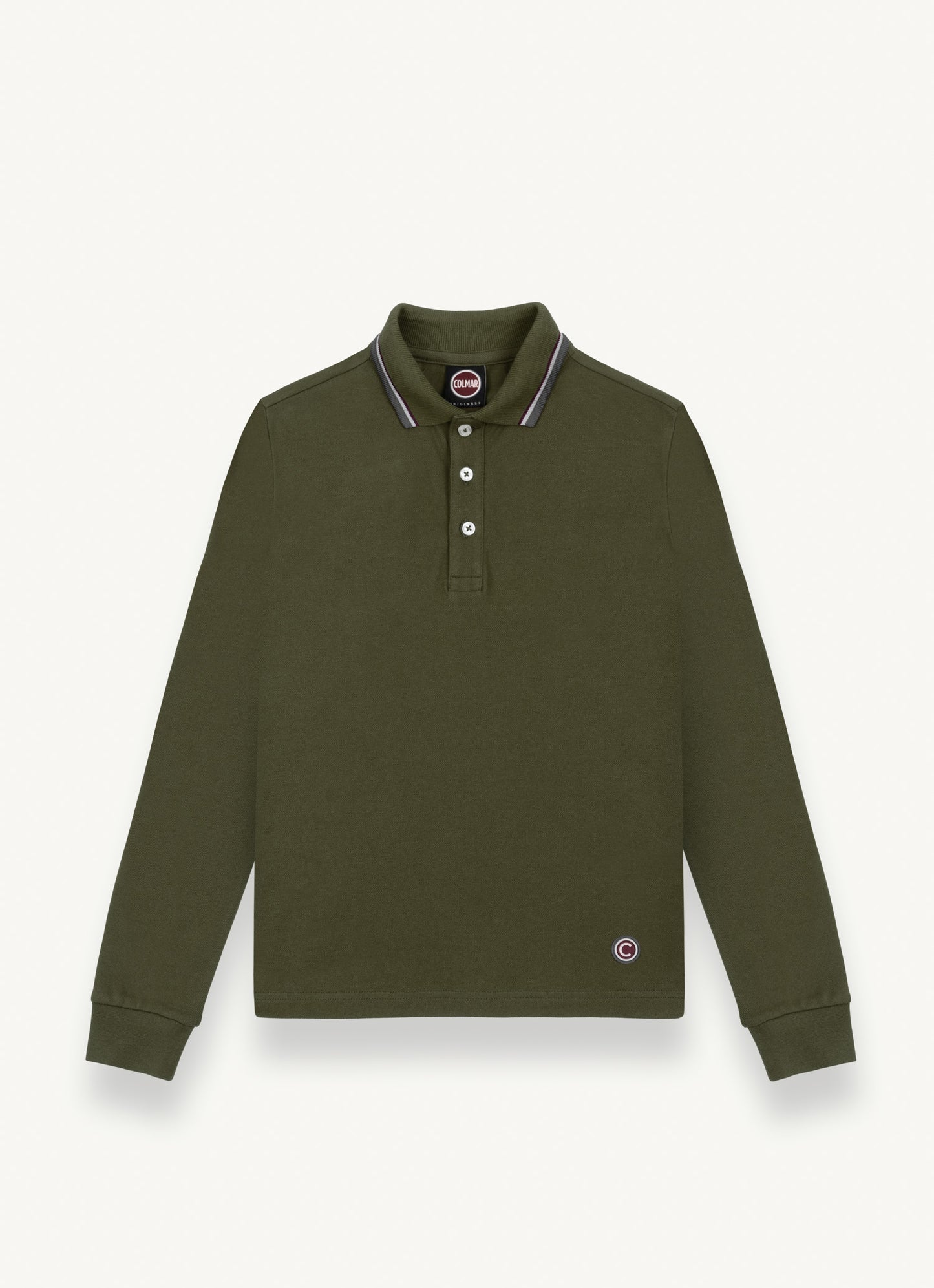 Colmar LS Trim Collar Solid Polo Shirt