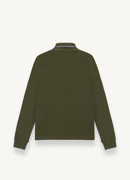 Colmar LS Trim Collar Solid Polo Shirt