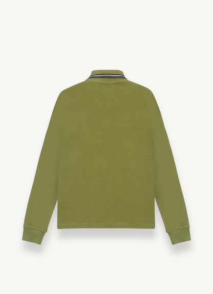 Colmar LS Trim Collar Solid Polo Shirt