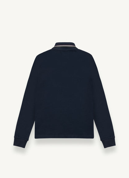 Colmar LS Trim Collar Solid Polo Shirt
