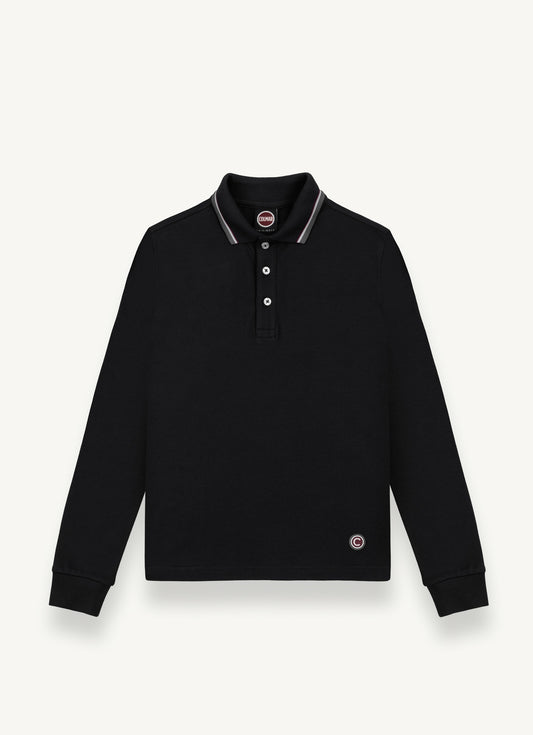 Colmar LS Trim Collar Solid Polo Shirt