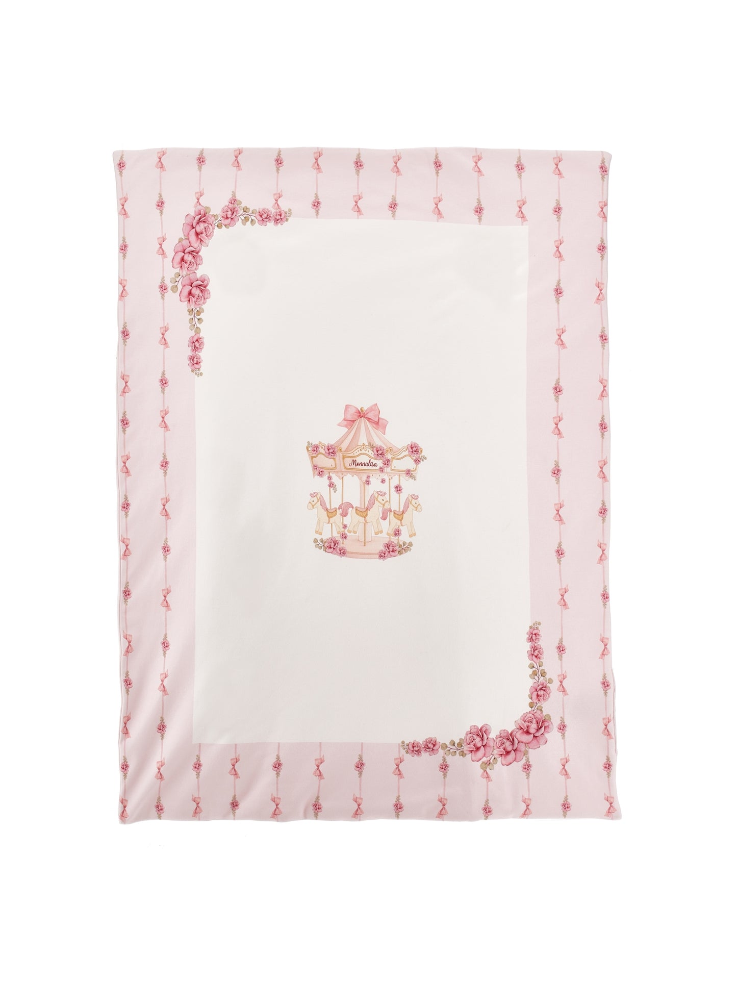 Monnalisa Merry Go Round Print Baby Blanket