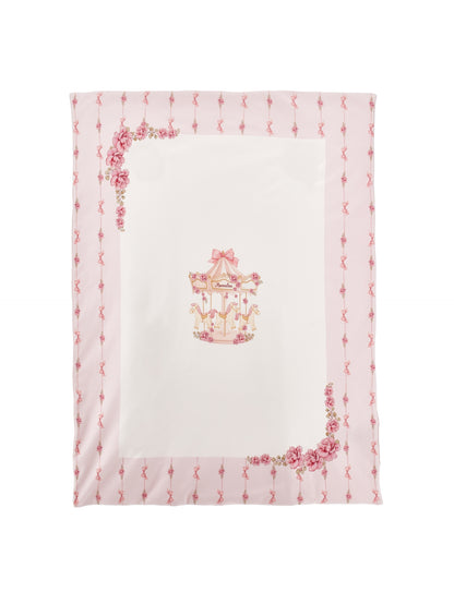 Monnalisa Merry Go Round Print Baby Blanket