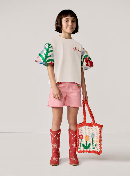 Stella McCartney SS Flower Sleeve T-shirt