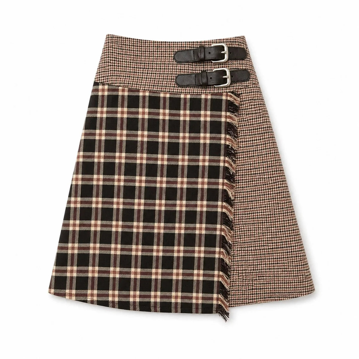 Olivia Rohde Panel Check Skirt