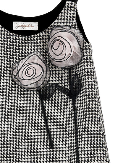 Monnalisa Sleeveless Herringbone Dress | Tuesday's Child