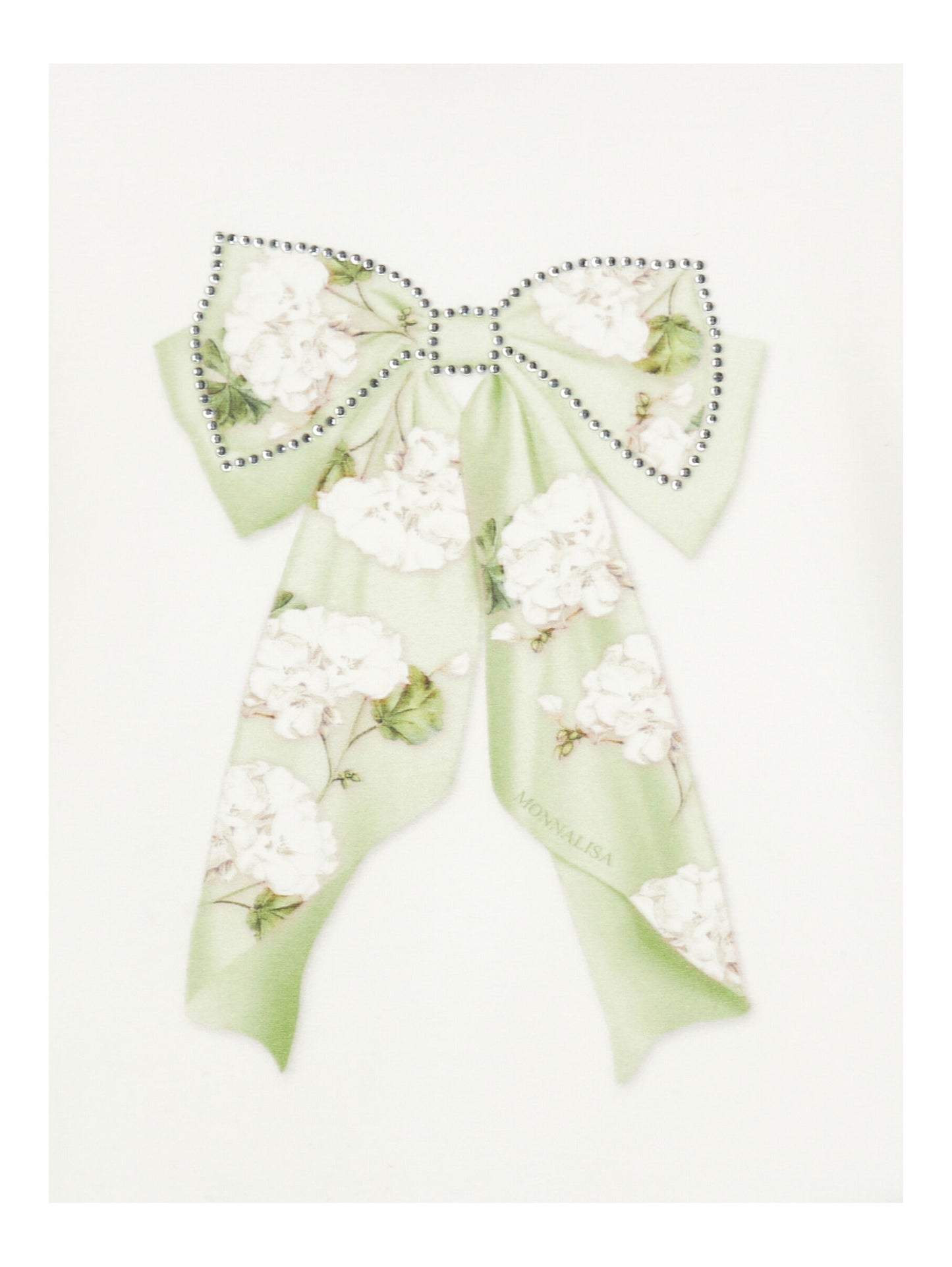 Monnalisa Fancy Flower Bow T-shirt