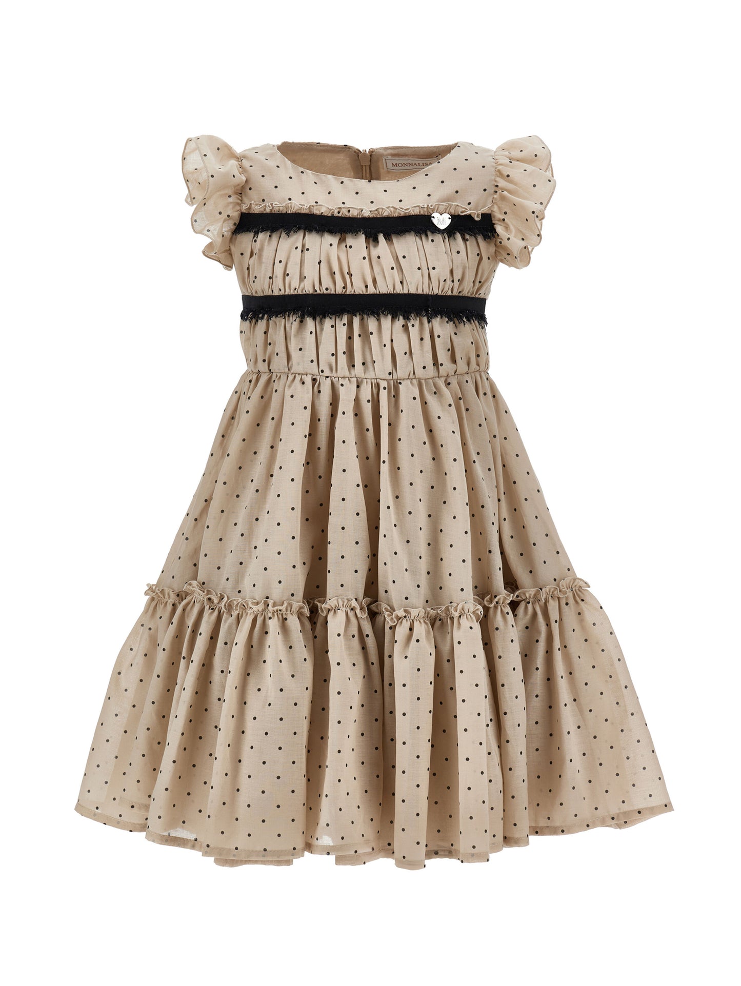 Monnalisa Ruffled Polkadot Dress