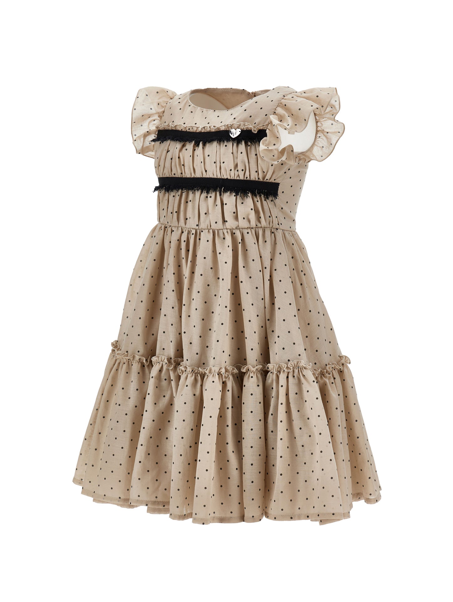 Monnalisa Ruffled Polkadot Dress