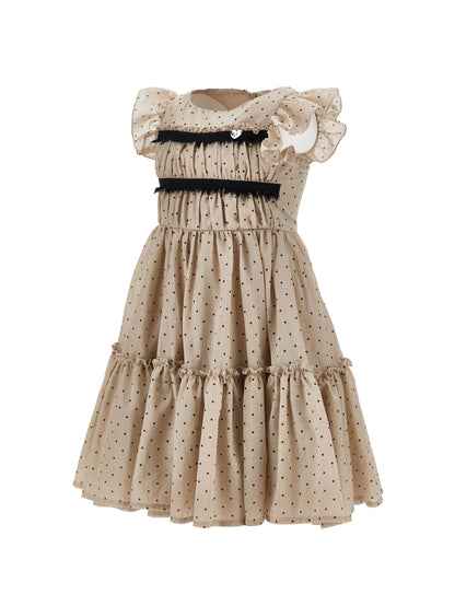 Monnalisa Ruffled Polkadot Dress