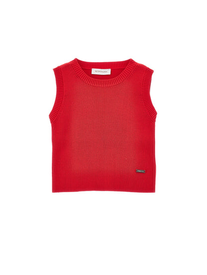 Monnalisa Sleeveless Ribbed Vest