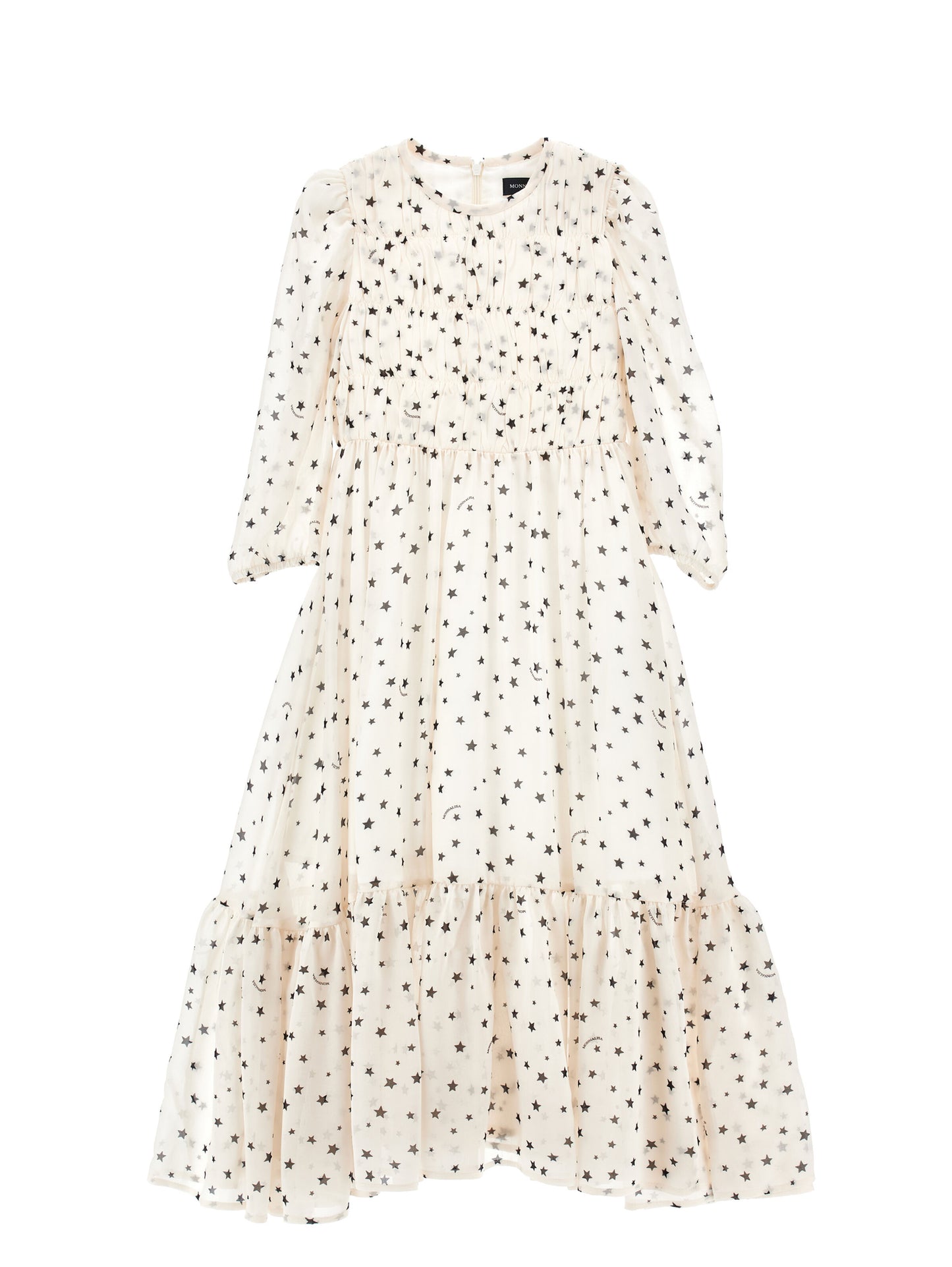 Monnalisa LS Stars Print Dress