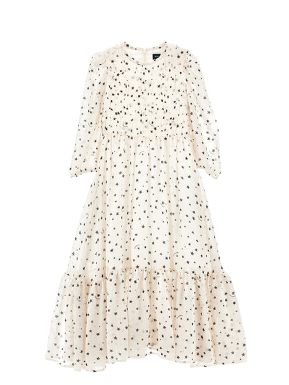 Monnalisa LS Stars Print Dress