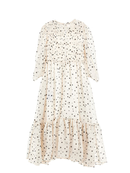 Monnalisa LS Stars Print Dress