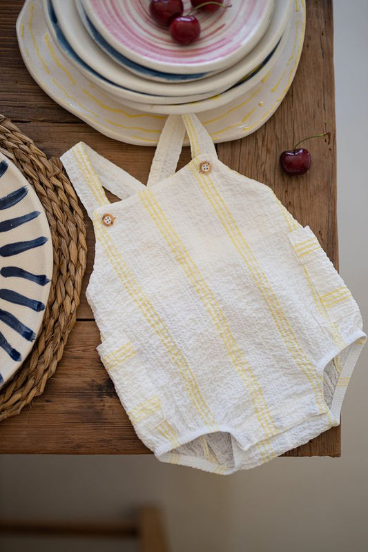 One + Family Portitxol Seersucker Romper