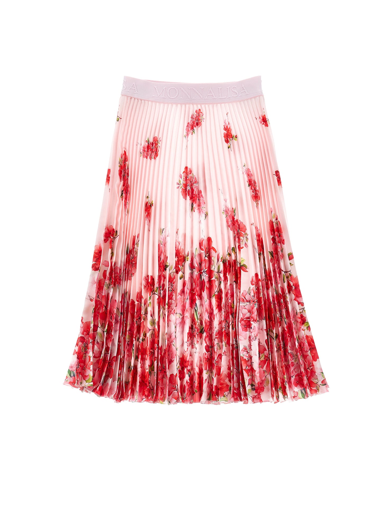 Monnalisa Soleil Floral Pleated Skirt