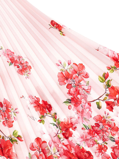 Monnalisa Soleil Floral Pleated Skirt