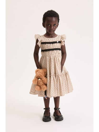 Monnalisa Ruffled Polkadot Dress
