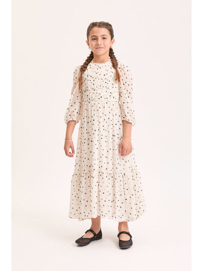 Monnalisa LS Stars Print Dress