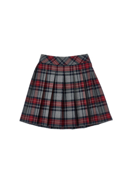 Monnalisa Pleated Tartan Skirt
