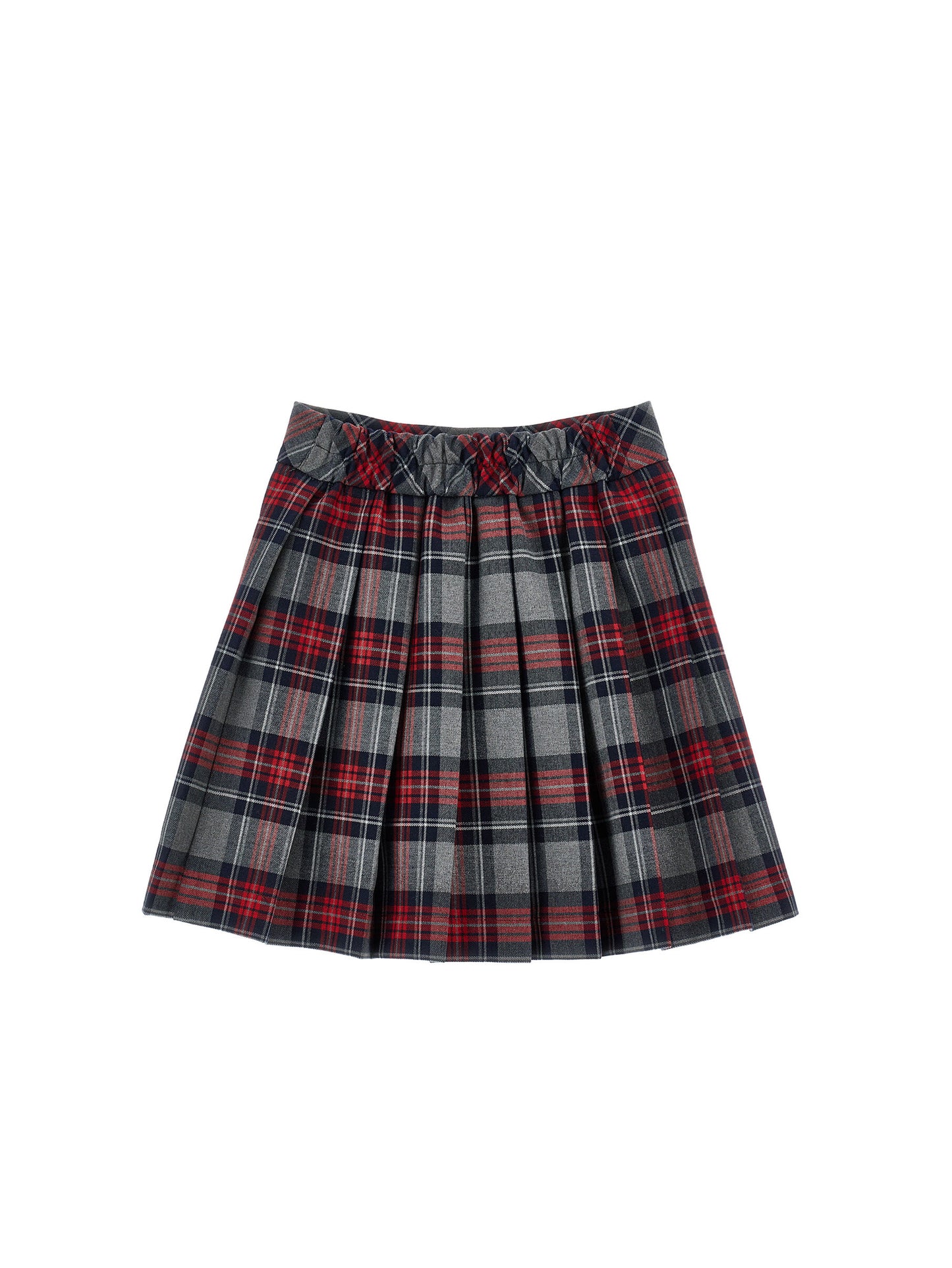 Monnalisa Pleated Tartan Skirt