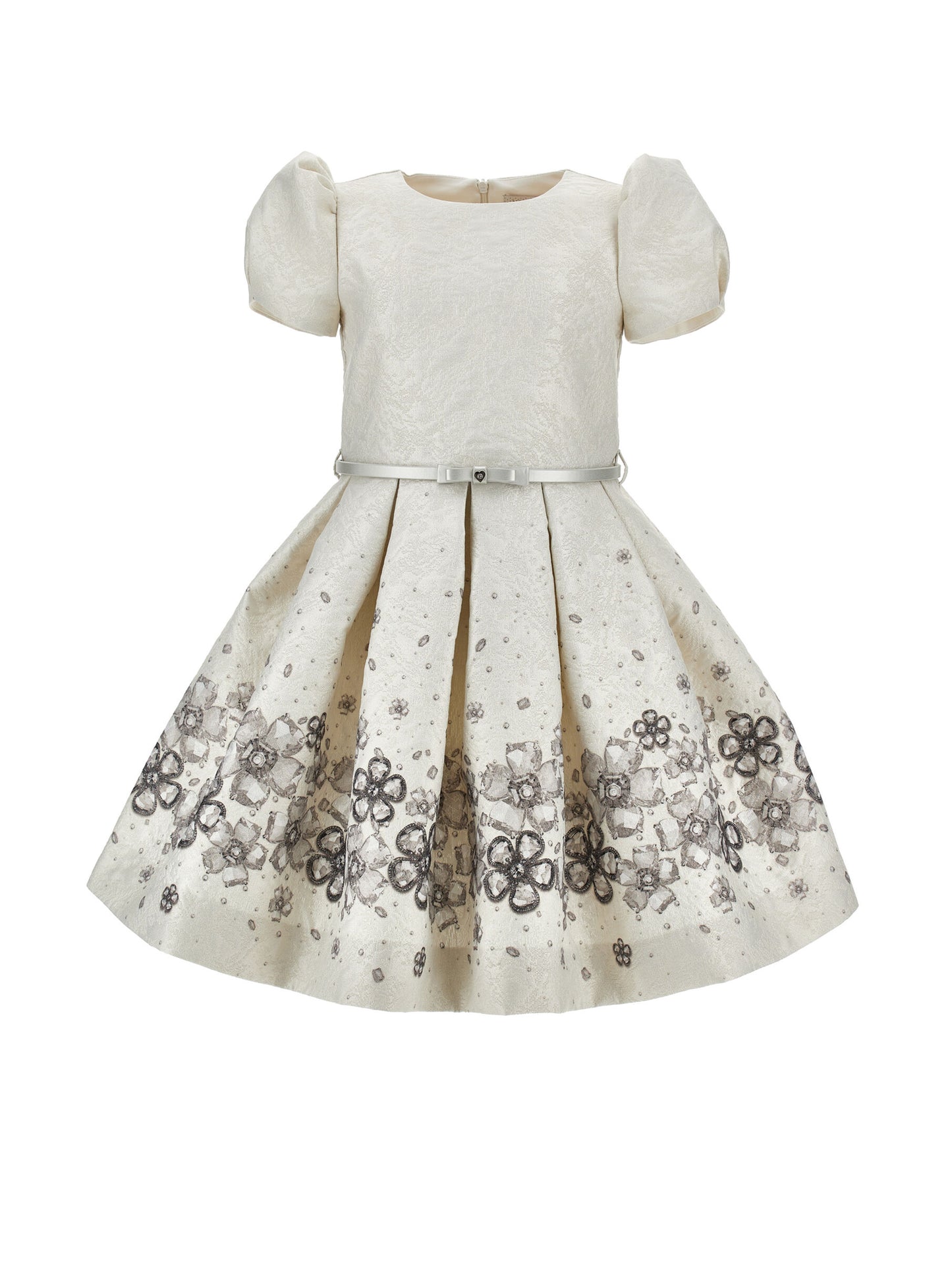 Monnalisa St. Gioielli Brocade Dress