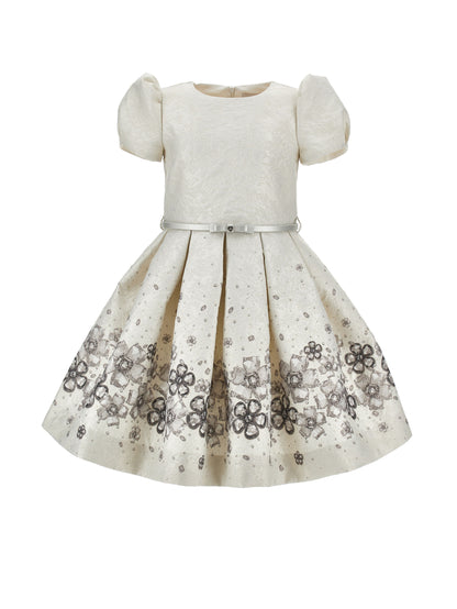 Monnalisa St. Gioielli Brocade Dress