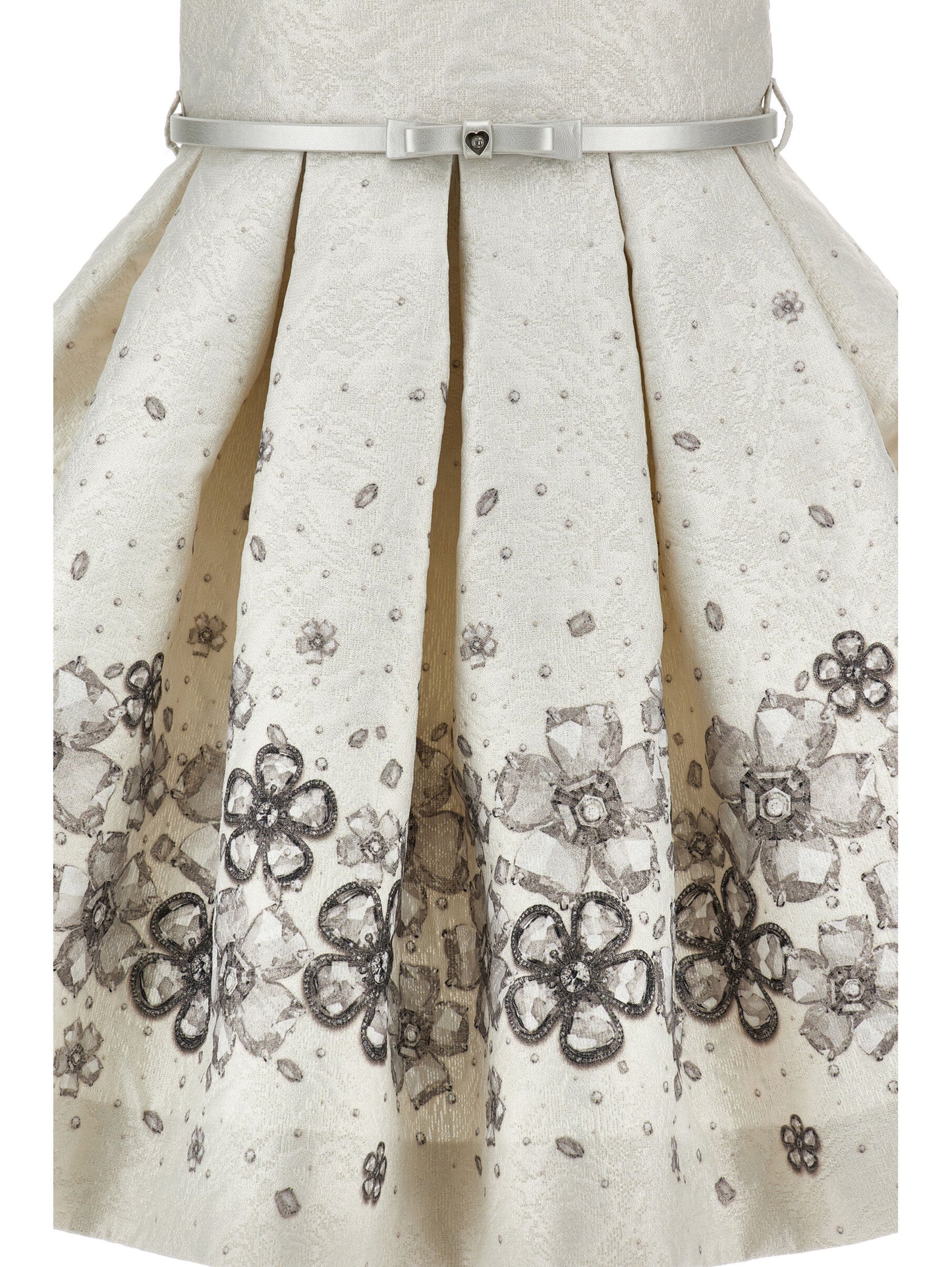 Monnalisa St. Gioielli Brocade Dress
