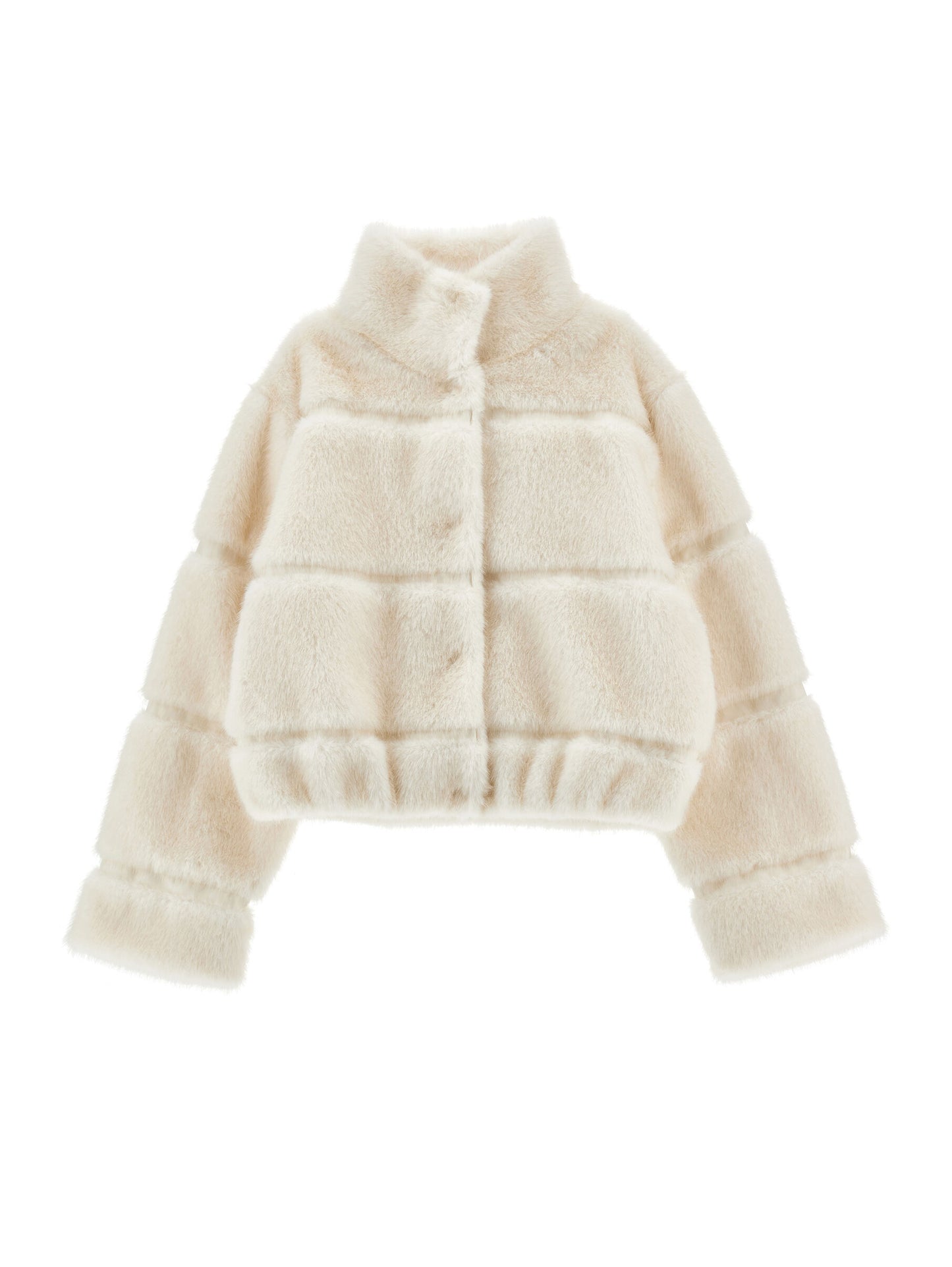 Monnalisa Chic Faux Fur Bomber Jacket