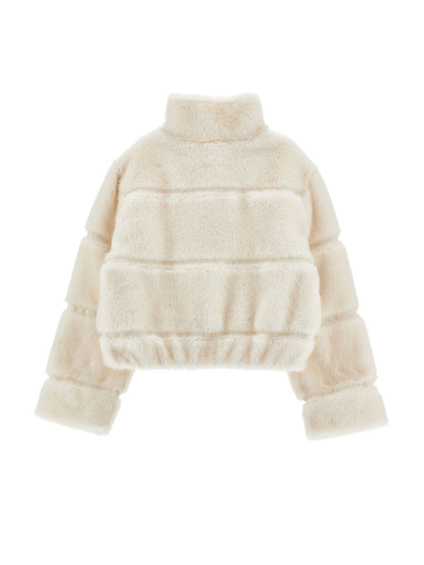 Monnalisa Chic Faux Fur Bomber Jacket
