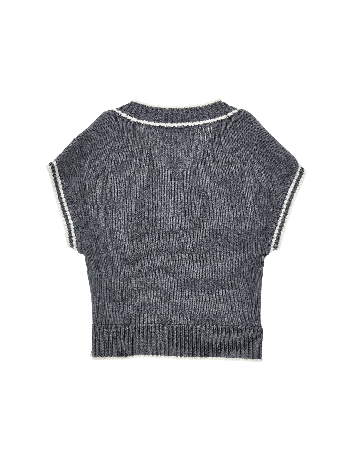 Monnalisa Knit Logo V-Neck Sweater