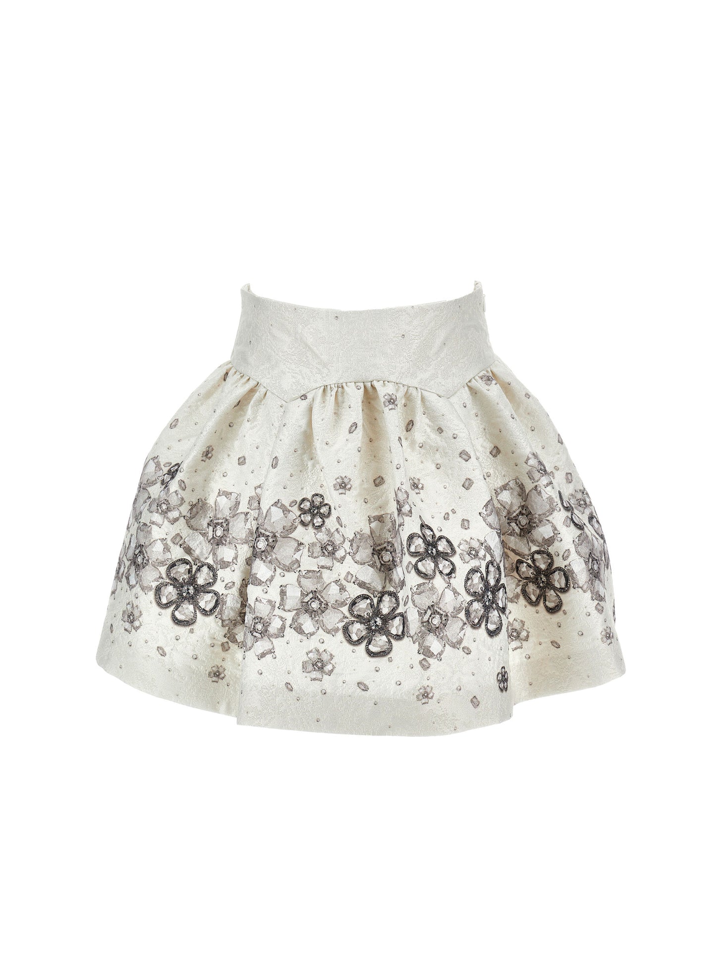 Monnalisa St. Balza Floral Brocade Skirt