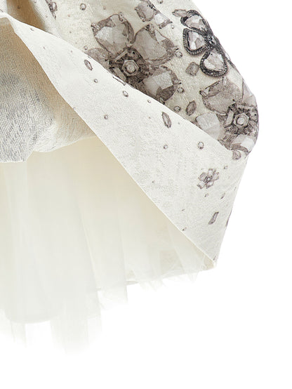 Monnalisa St. Balza Floral Brocade Skirt