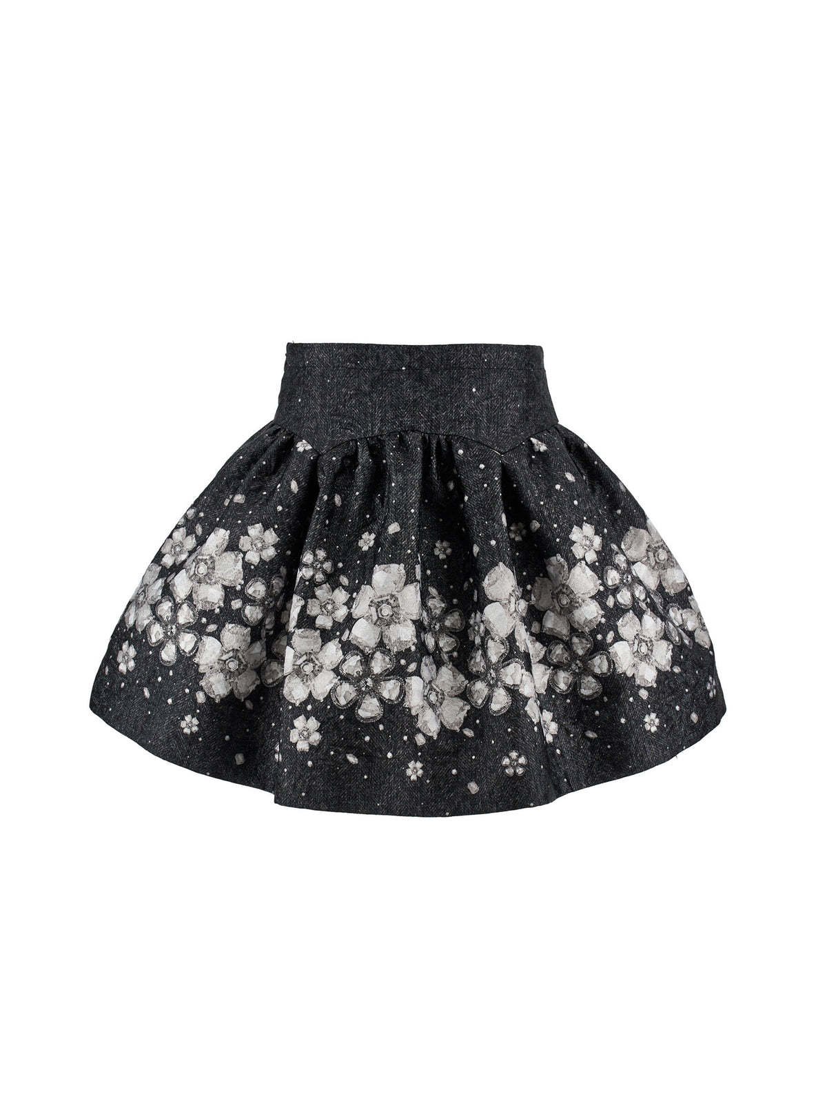 Monnalisa St. Balza Floral Brocade Skirt