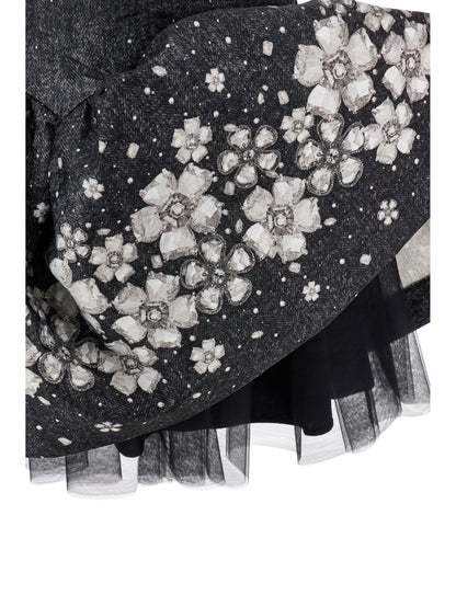 Monnalisa St. Balza Floral Brocade Skirt