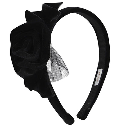 Monnalisa Velvet Rose Headband