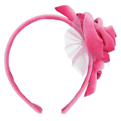 Monnalisa Velvet Rose Headband