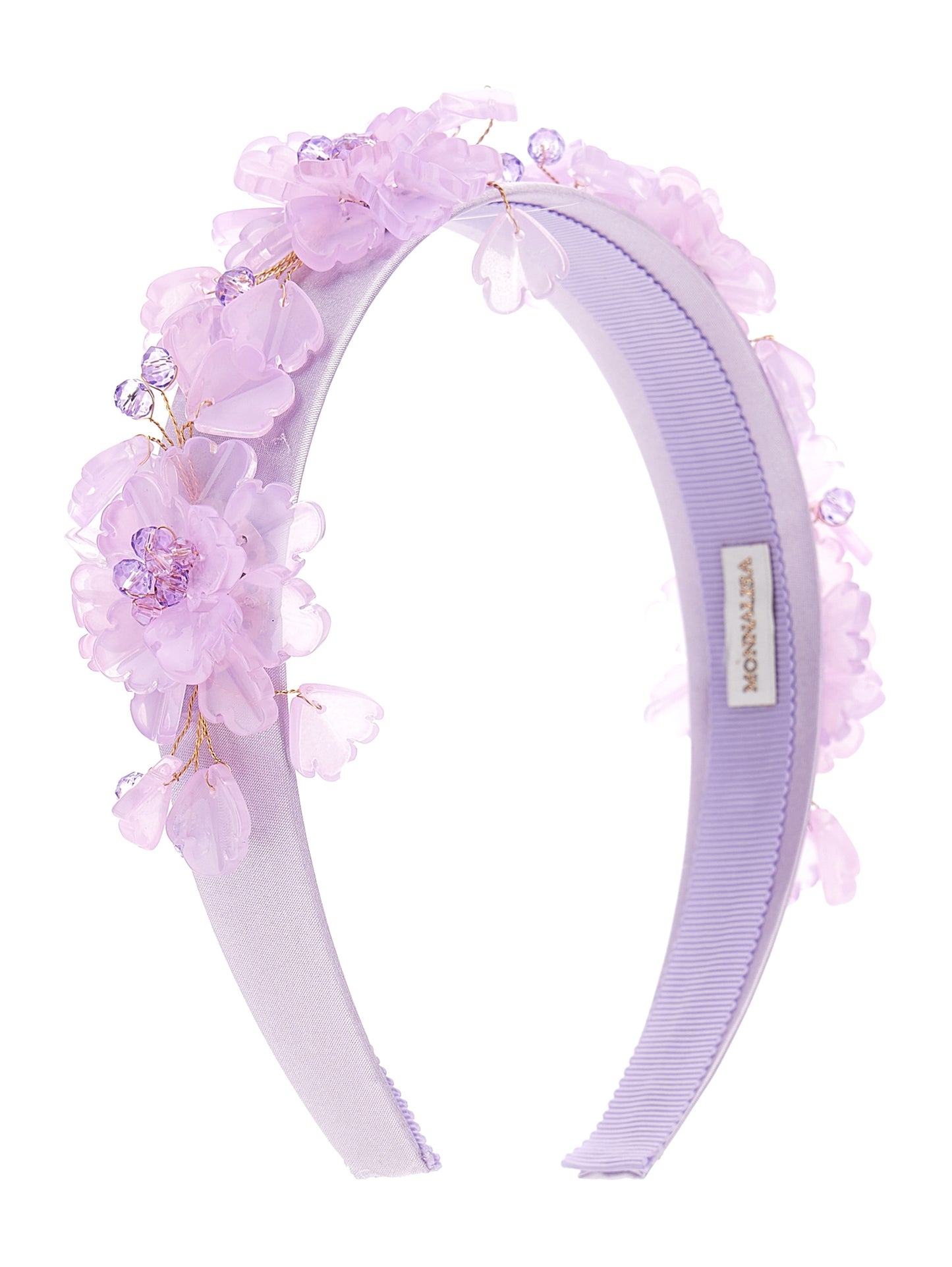 Monnalisa Crystal Flowers Headband