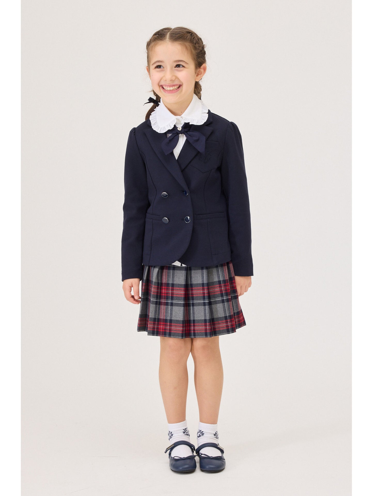 Monnalisa Pleated Tartan Skirt