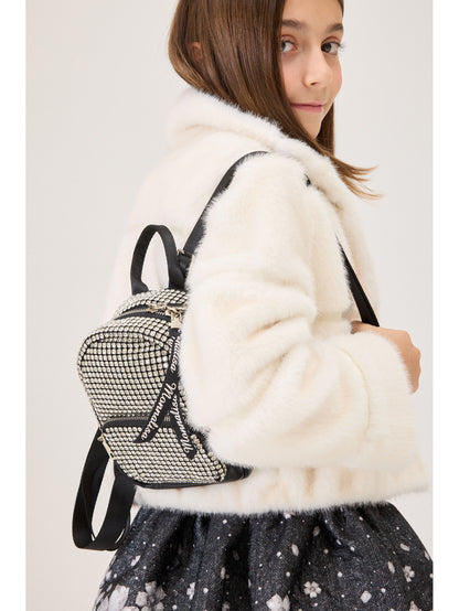 Monnalisa Chic Faux Fur Bomber Jacket