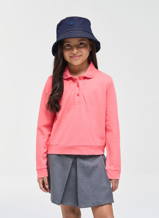 Colmar Solid Logo LS Polo T-shirt