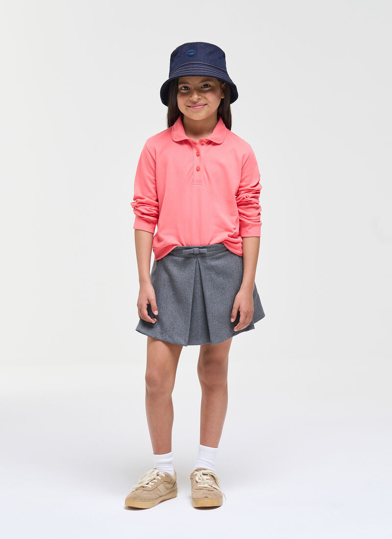 Colmar Solid Logo LS Polo T-shirt